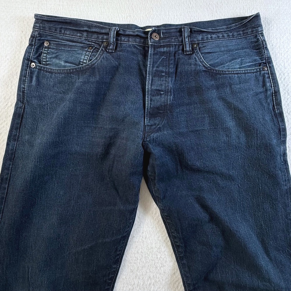 Simon Miller Gunnison Selvedge Jeans Mens 36x34 Narrow Dark Wash Blue USA Cotton